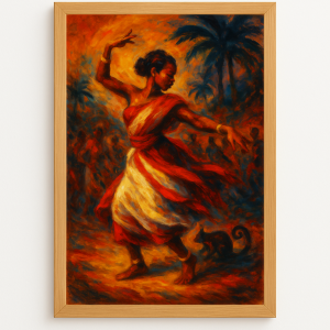 Danse du feu – Fête malgache au crépuscule