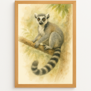 Lémurien de Madagascar – Élégance en Liberté