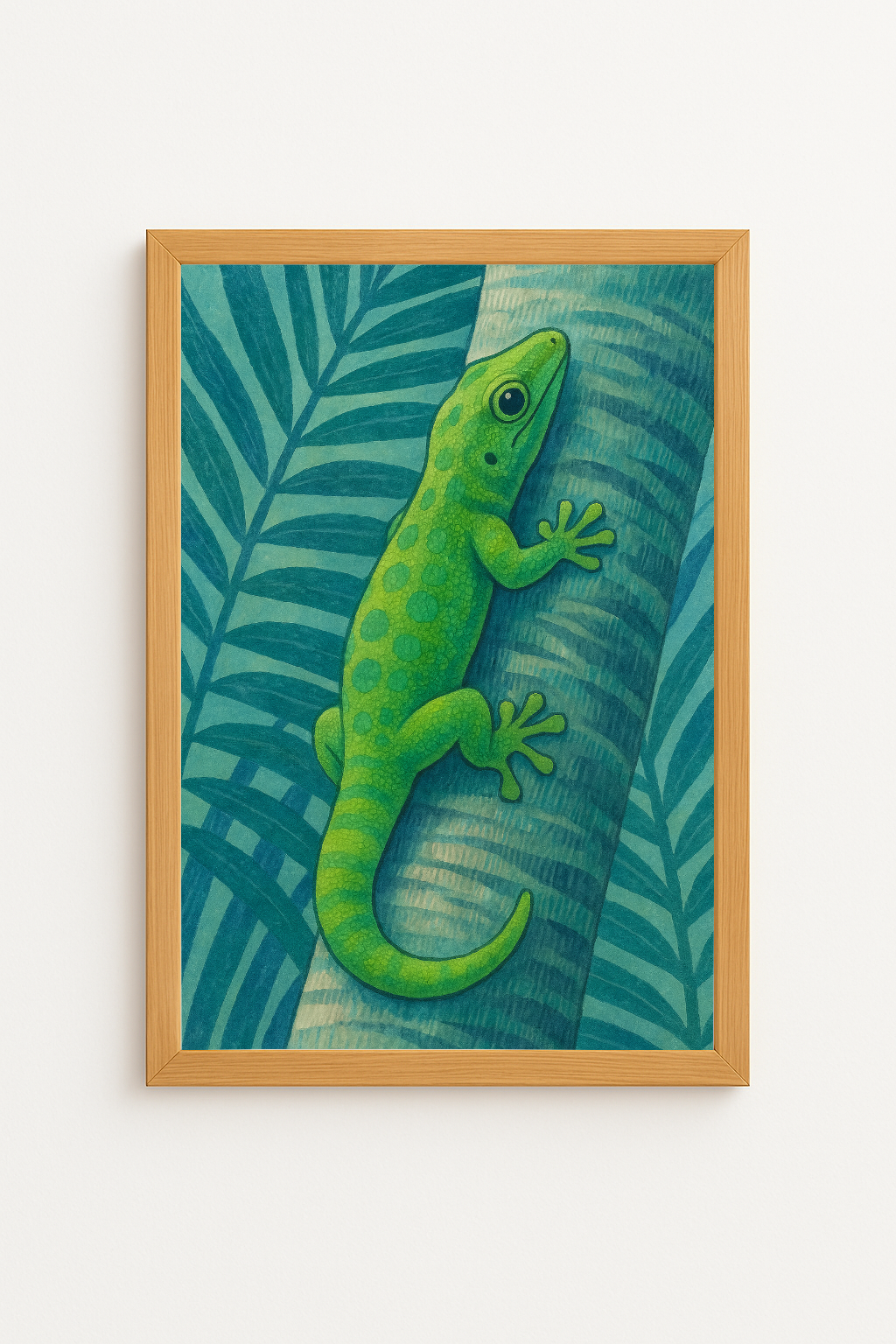 Phelsuma sur ravinala – Éclat tropical malgache