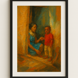 Mère et enfant – Lumière du foyer