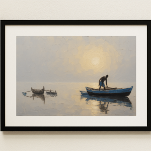 Pêcheur au matin – Silence d’or